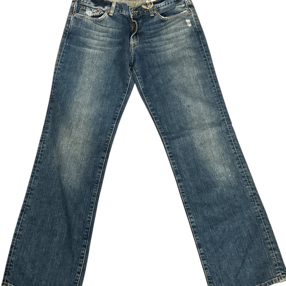 Lucky Brand NWT Boyfriend Jeans Size 10 30 Distressed Medium Wash Denim - Picture 2 of 5